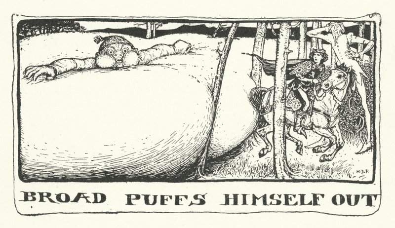 Broad Puffs Himself Out (rytina) od Henry Justice Ford