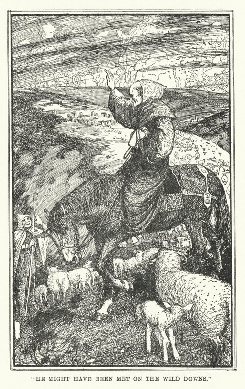 „Možná ho potkali na divokých pádech“ (litho) od Henry Justice Ford