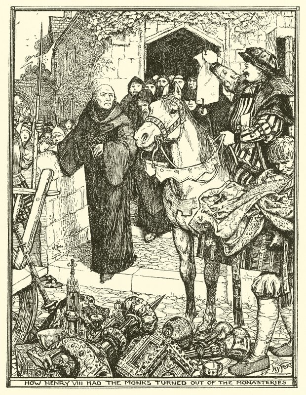 Jak Jindřich VIII. nechal vyhnat mnichy z klášterů od Henry Justice Ford