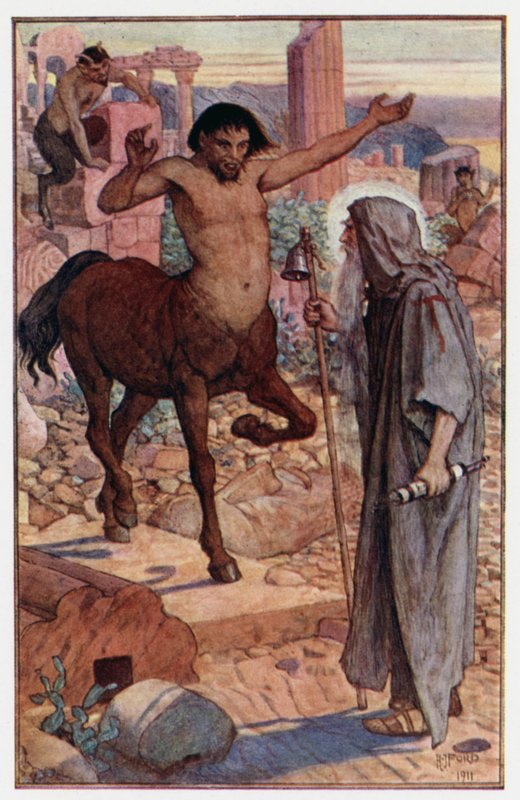 „Jak svatý Antonín potkal kentaura a satyra“ od Henry Justice Ford