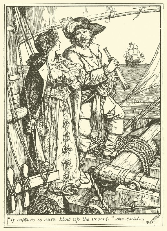 "Pokud si je Capture jistý, vyhoďte nádobu" řekla (rytina) od Henry Justice Ford