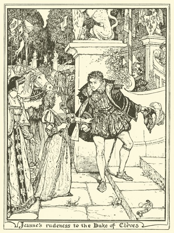 Jeannes Rudeness vévodovi z Cleves od Henry Justice Ford