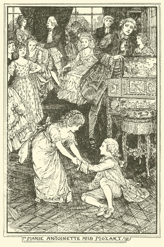 Marie Antoinetta a Mozart od Henry Justice Ford