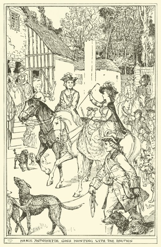 Marie Antoinetta jde na lov s dauphinem od Henry Justice Ford