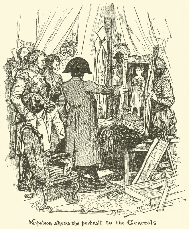 Napoleon ukazuje portrét generálům od Henry Justice Ford