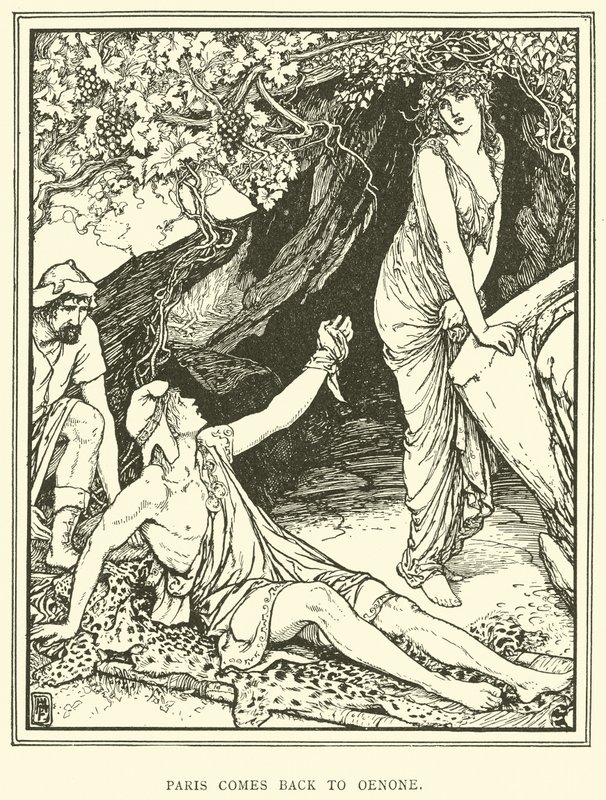 Paris se vrací do Oenone od Henry Justice Ford