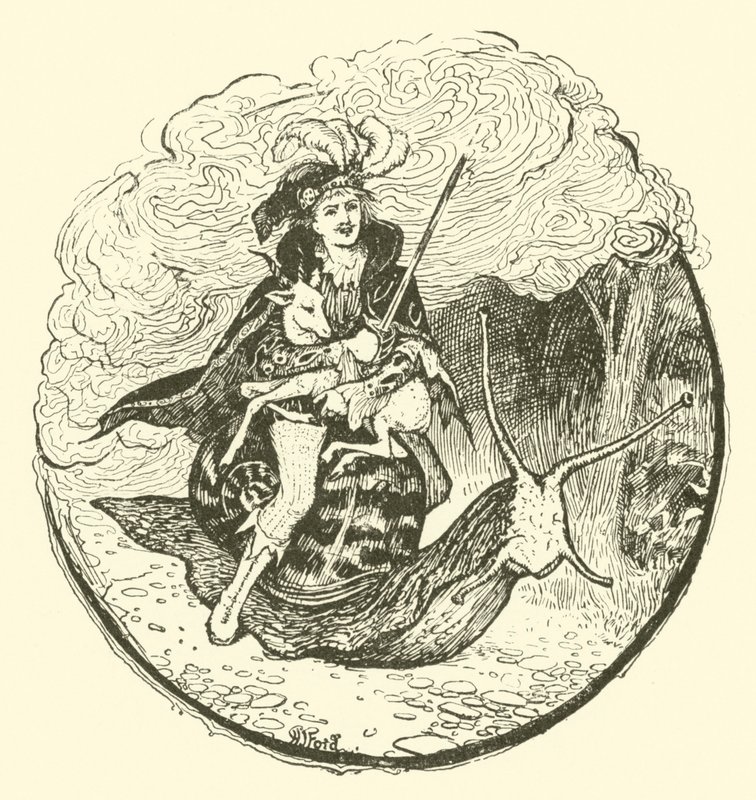Princ Vivien a princezna Placida (rytina) od Henry Justice Ford