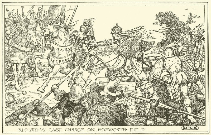 Richards poslední útok na Bosworth Field od Henry Justice Ford