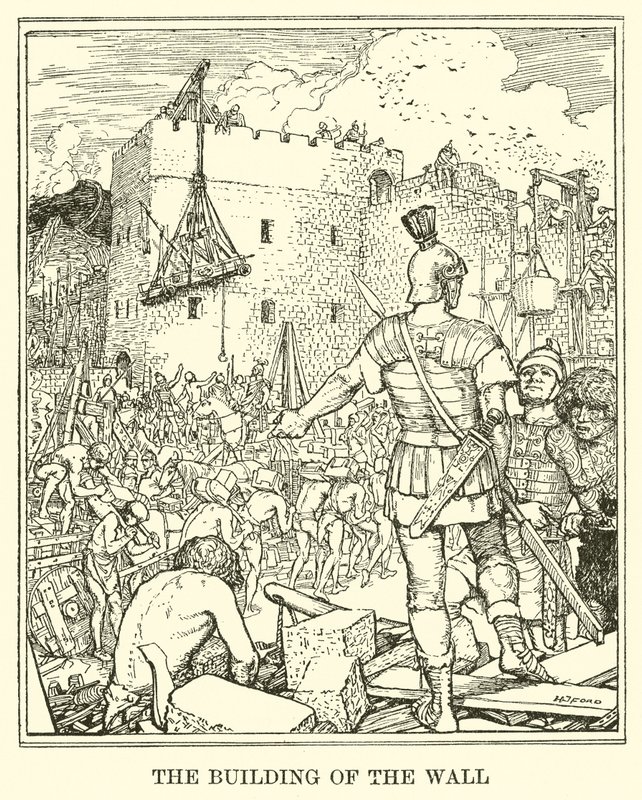 Stavba zdi od Henry Justice Ford
