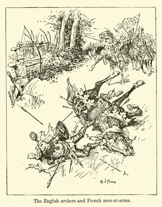 Angličtí lučištníci a francouzští zbrojnoši od Henry Justice Ford