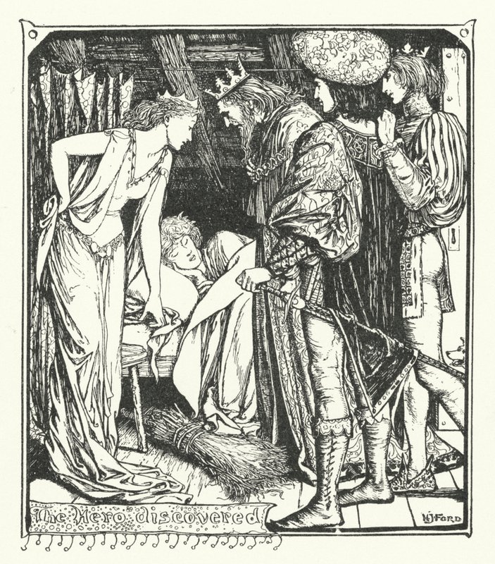 Objevený hrdina (rytina) od Henry Justice Ford