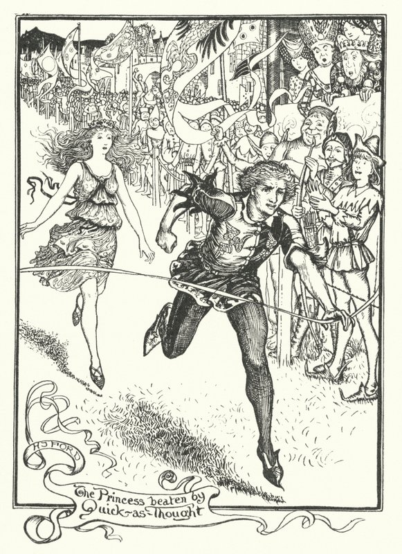 Princezna poražená rychlým myšlením (rytina) od Henry Justice Ford