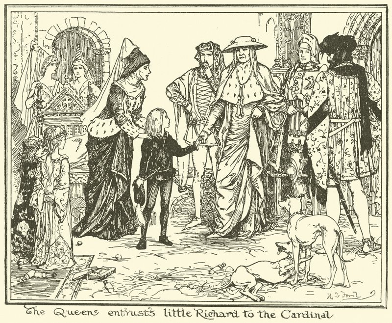 Královna svěřila malého Richarda kardinálovi od Henry Justice Ford