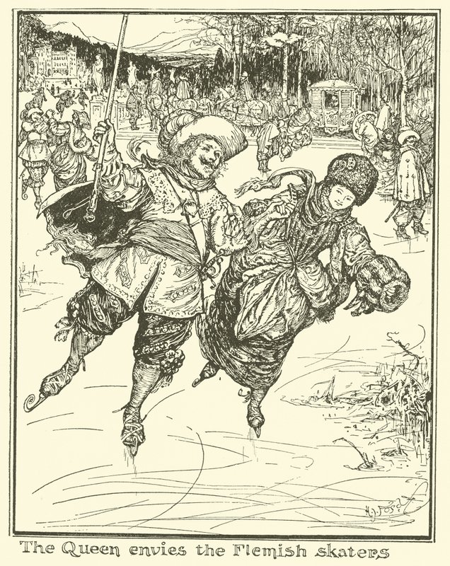 Královna závidí vlámským bruslařům od Henry Justice Ford