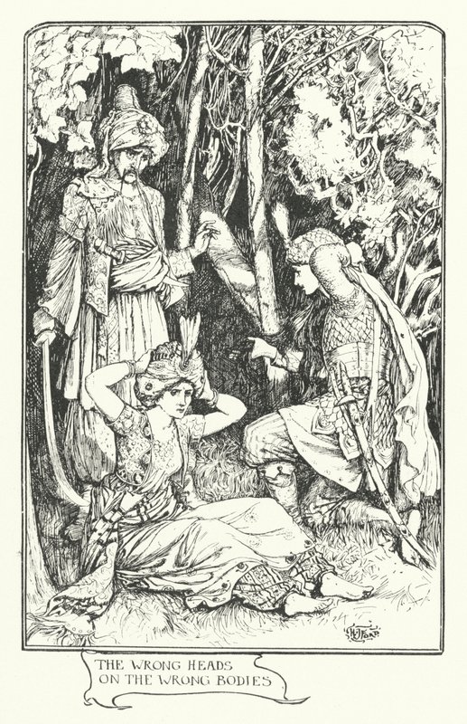 Špatné hlavy na špatných tělech (rytina) od Henry Justice Ford