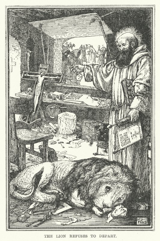 Lev odmítá odejít (litho) od Henry Justice Ford