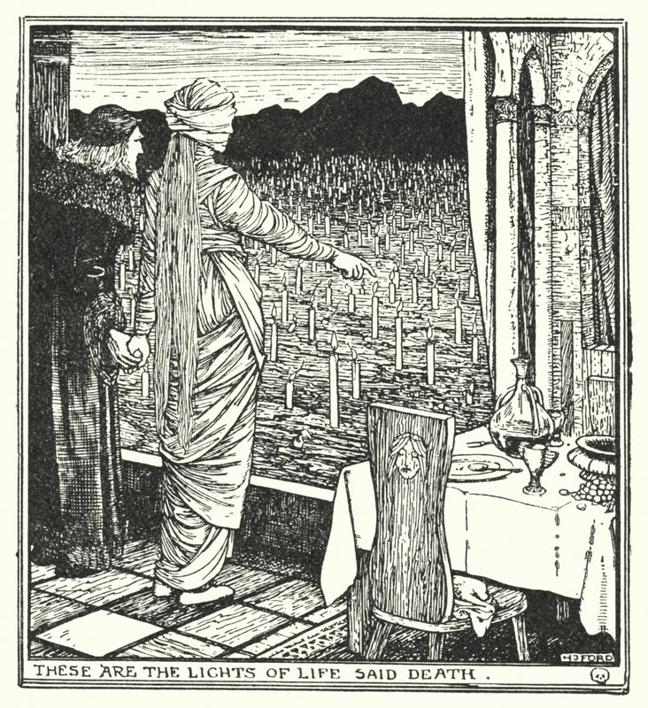 Toto jsou světla života, řekla smrt (litho) od Henry Justice Ford