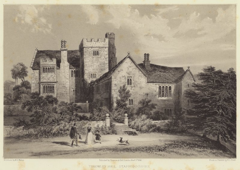 Throwley Hall, Staffordshire od Henry Lark Pratt