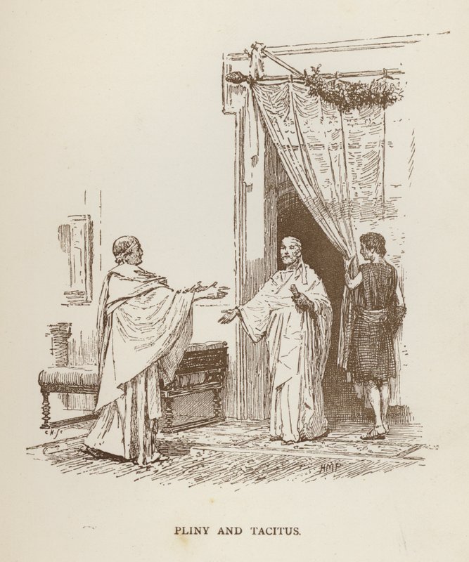 Plinius a Tacitus (litho) od Henry Marriott (after) Paget