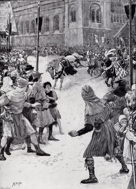 Ztráta palfreyů při korunovaci krále Edwarda I od Henry Marriott Paget
