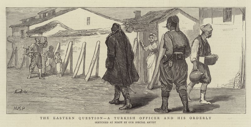Východní otázka, turecký důstojník a jeho sanitář od Henry Marriott Paget