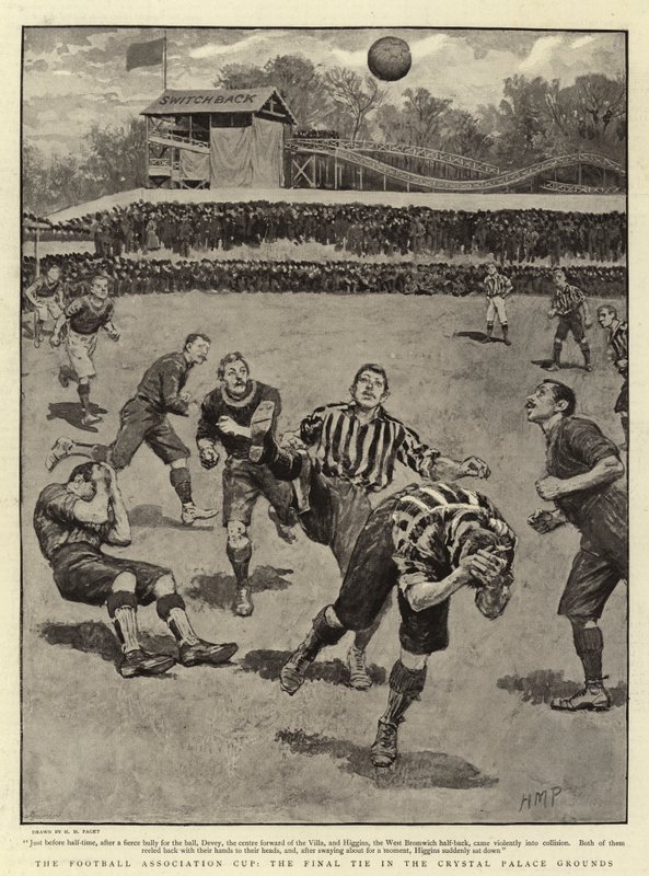 Pohár fotbalové asociace, finále v Crystal Palace Grounds od Henry Marriott Paget