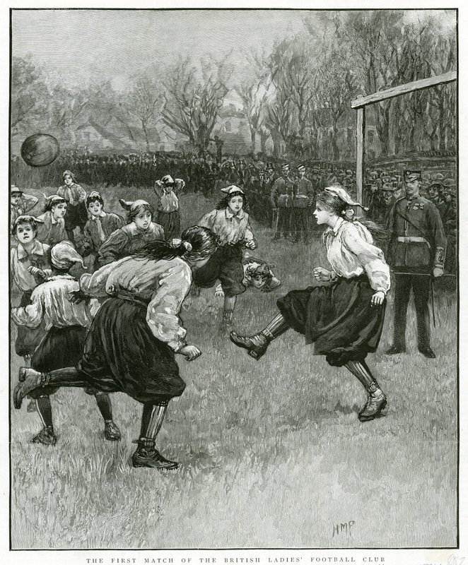 První zápas britského ženského fotbalového klubu od Henry Marriott Paget