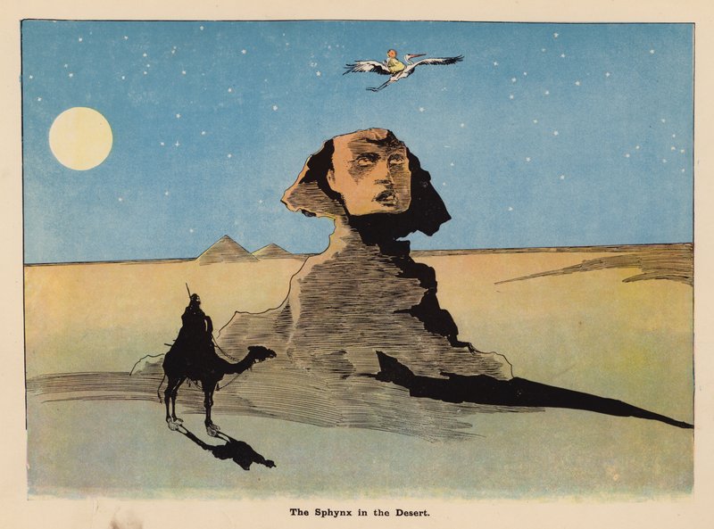 Ilustrace k filmu Dobrodružství japonské panenky (barevná litografie) od Henry Mayer