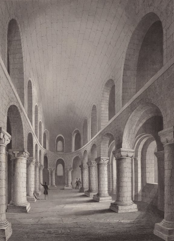 Normanská kaple svatého Jana, Tower of London (rytina) od Henry Melville
