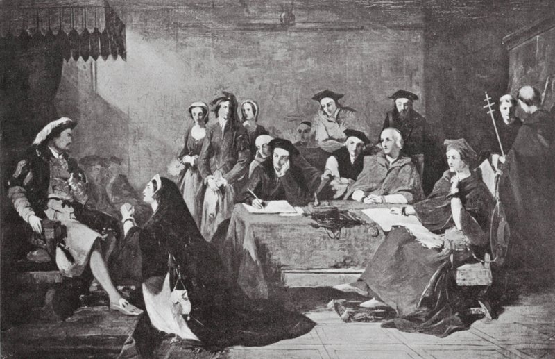 Soudní proces s Catherine Howardovou od Henry Nelson (after) O