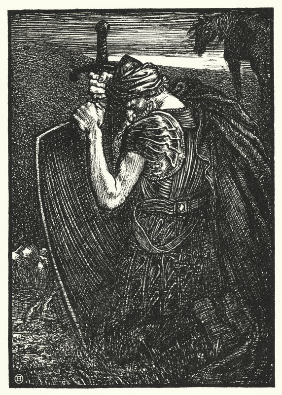 Matthew Arnold báseň: Sohrab a Rustum (rytina) od Henry Ospovat