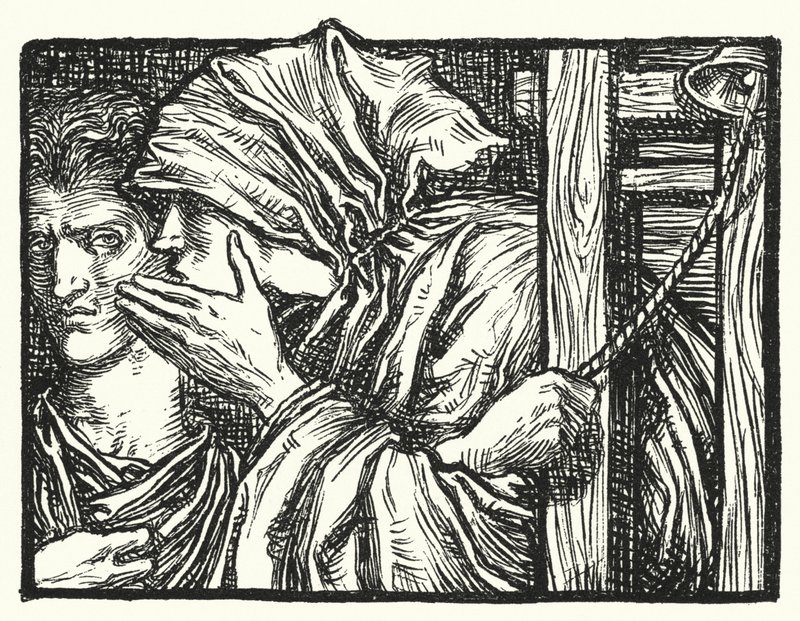 Matthew Arnold báseň: Hlas (rytina) od Henry Ospovat