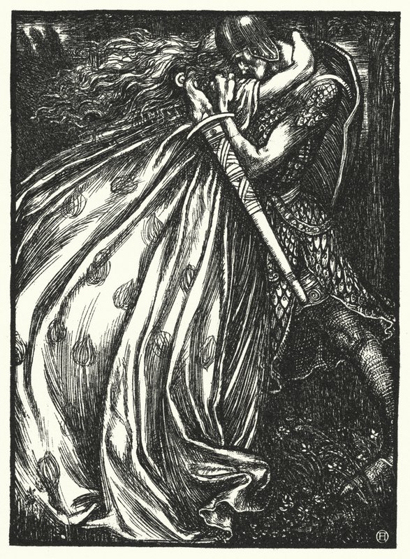 Matthew Arnold báseň: Tristram a Iseult (rytina) od Henry Ospovat