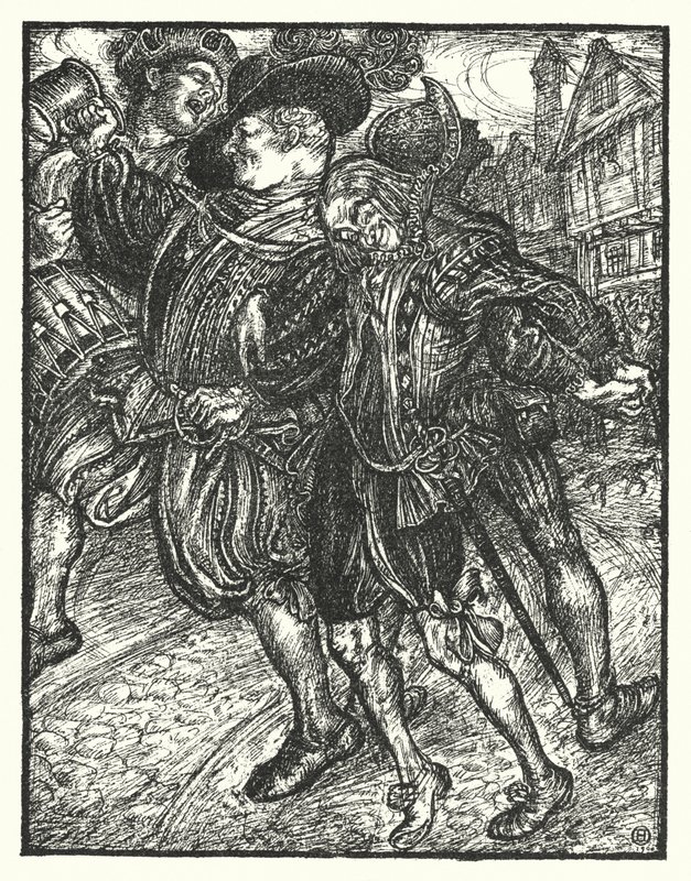 Shakespearova píseň: „A nech mě cinkat canakin“ (litho) od Henry Ospovat