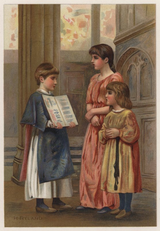 Evensong (barevné lito) od Henry Ryland