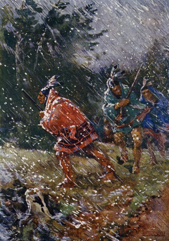 Lov v těžkém počasí od Henry Sandham