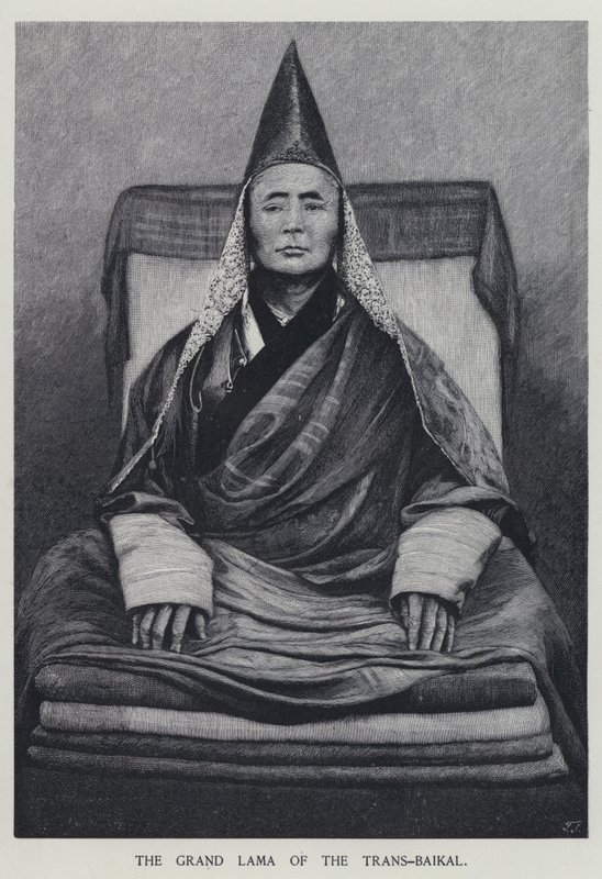 Velký lama Trans-Bajkalu (litho) od Henry Sandham