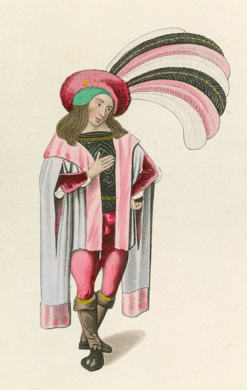 Obrázek 1 z Romance of the Rose, c 1480, v Britském muzeu, Harl M S 4425 od Henry Shaw