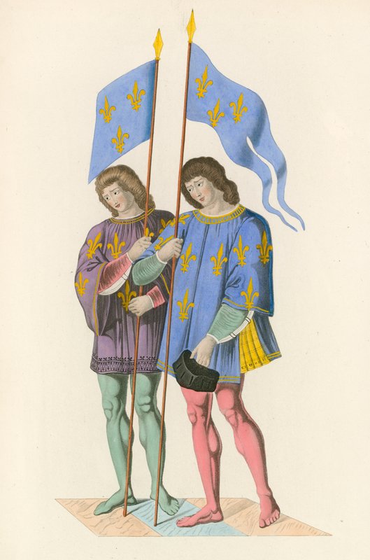 Heralds oznamující smrt Karla VI jeho synovi, c 1500 od Henry Shaw
