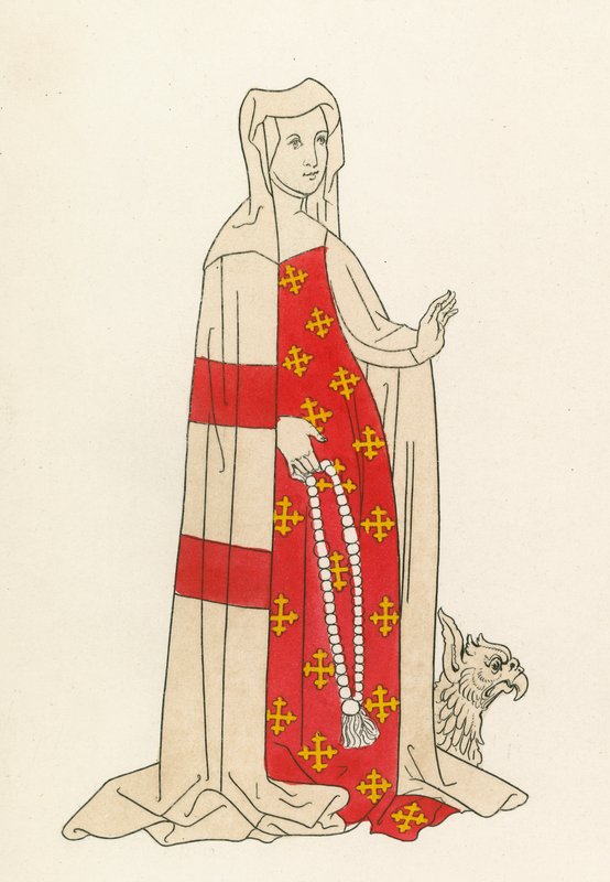 Isabella, manželka Williama Beauchampa, 1483-85 od Henry Shaw