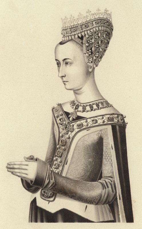 Margaret, královna Jakuba III. Skotského, asi 1483 od Henry Shaw