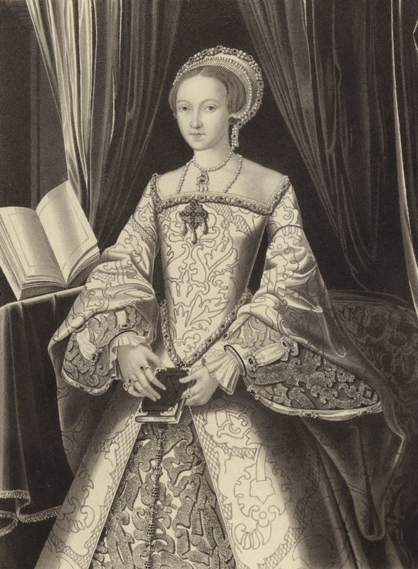 Princezna Alžběta, budoucí královna Alžběta I, c 1545 od Henry Shaw