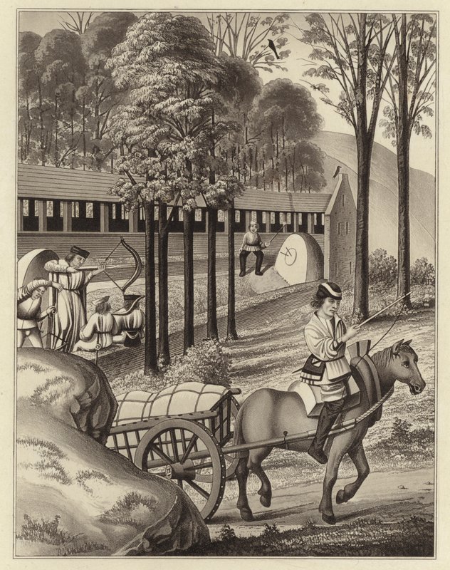 Střelba do zadku, datum 1496 od Henry Shaw