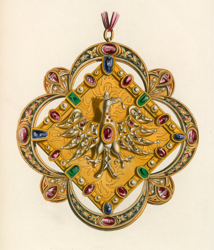 Spona císaře Karla V., c 1530 od Henry Shaw
