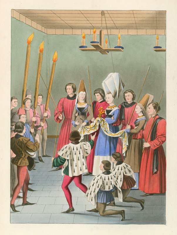 Dáma turnaje předává cenu, c 1450 od Henry Shaw
