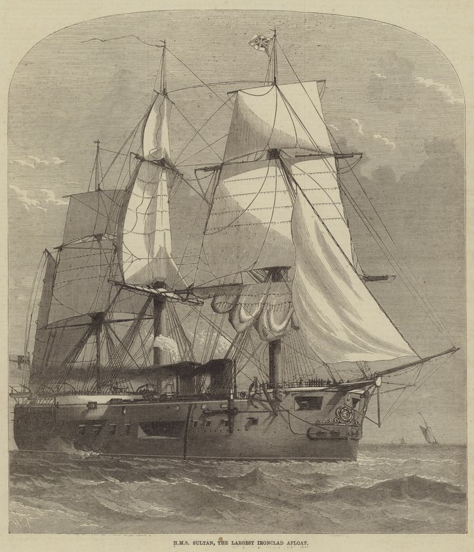 HMS Sultan, největší železný plovák na moři od Henry Spernon Tozer