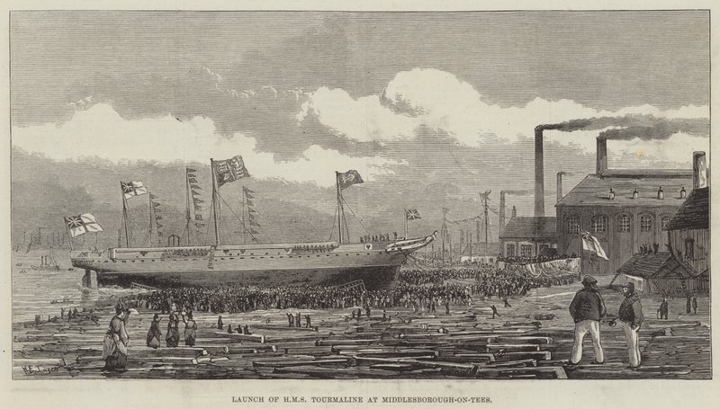 Start HMS Tourmaline v Middlesborough-on-Tees od Henry Spernon Tozer