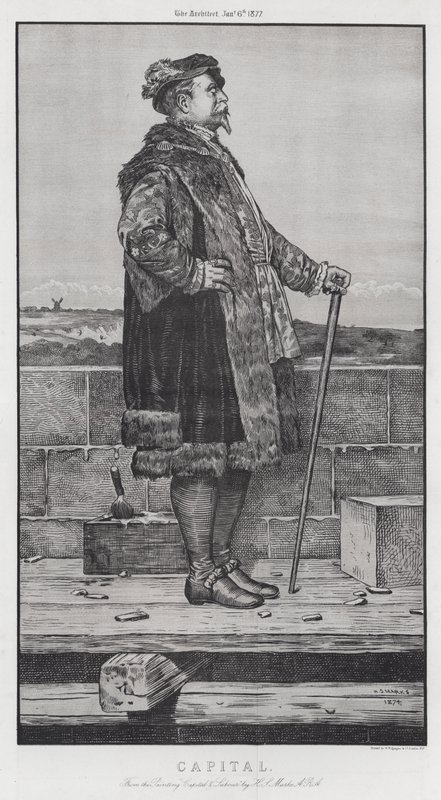 kapitál (rytina) od Henry Stacey (after) Marks