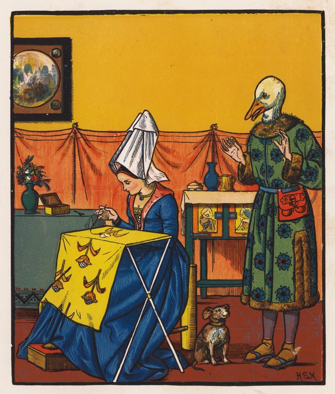 Goosey Gander (barevná litografie) od Henry Stacy (after) Marks