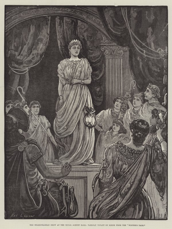 Shakespearovská show v Royal Albert Hall, Tableau Vivant of Scene ze Zimní pohádky od Henry Stephen Ludlow